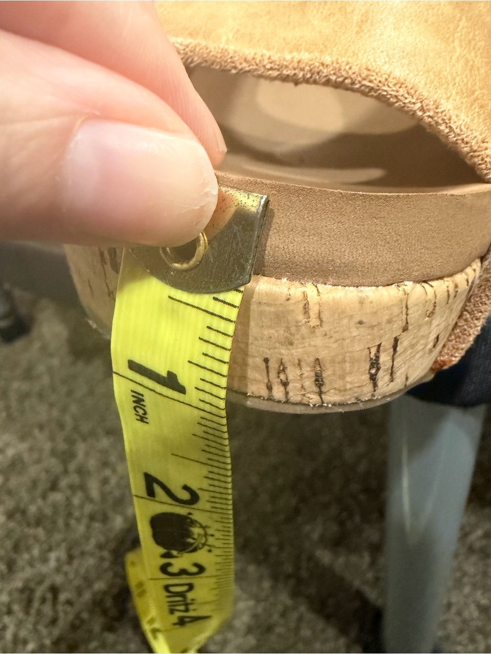Corkys Beige Cutout Peep-Toe Wedge Sandals - Picture 4 of 6